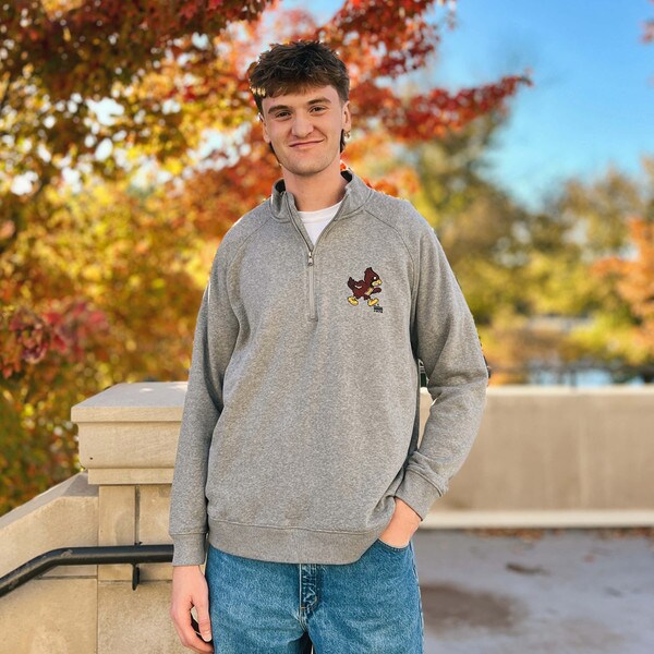 Champion® Gray Vintage Walking Cy 1/4 Zip
